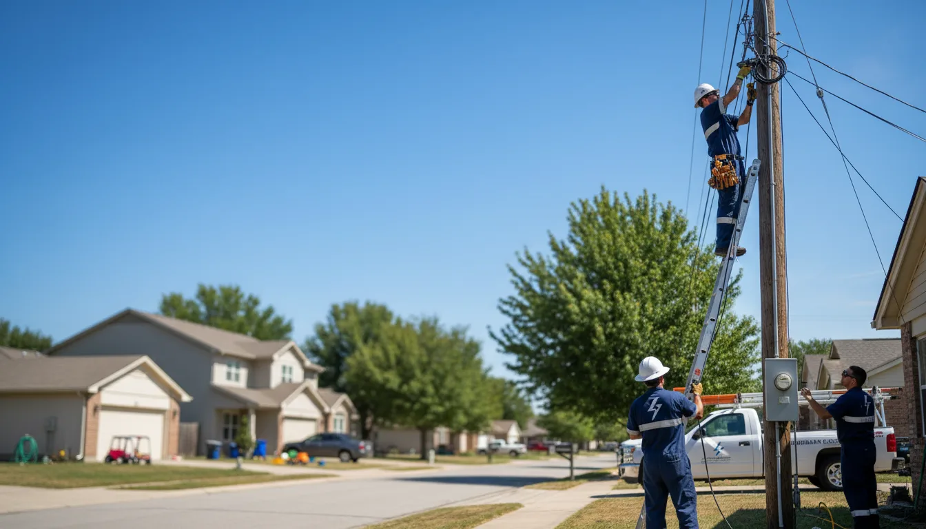 Residential electrician providing installation services in Bradley, AR
